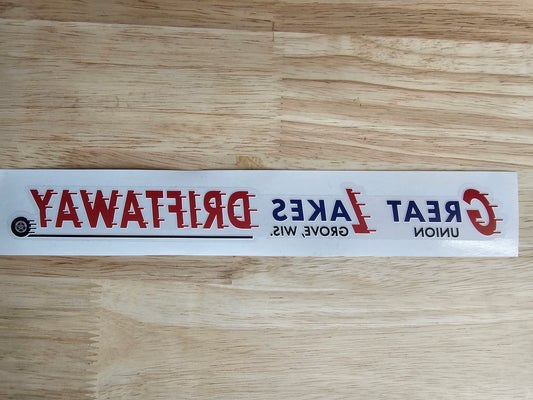 Driftaway Heritage Mirror Sticker